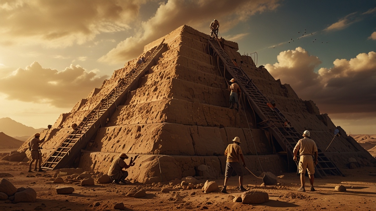 Как древние строили пирамиды без современных технологий.