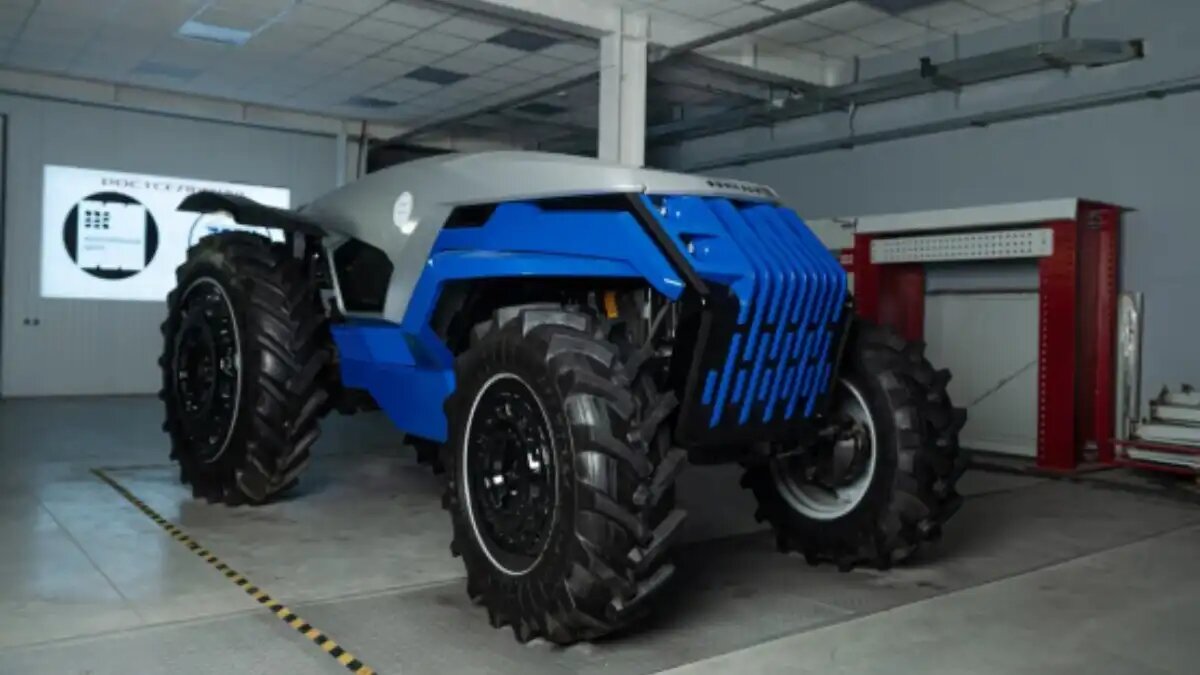 Фото: donstu.ru / пресс-служба ДГТУ / фото от Управления информационной политики ДГТУ
Внешний вид обновленного беспилотного трактора «ДОНТЕХ» от ДГТУ