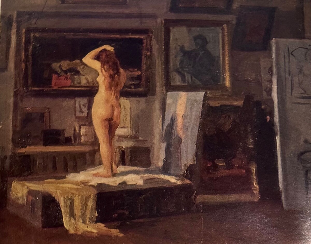 Павел Судаков. «В студии художника». 1959