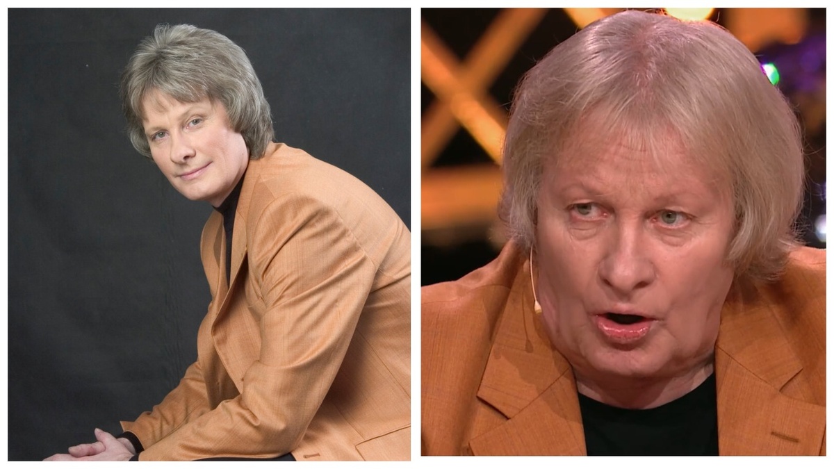 Тогда и теперь: справа - последнее появление 73-летнего Евгения Головина на проекте "Привет, Андрей!"