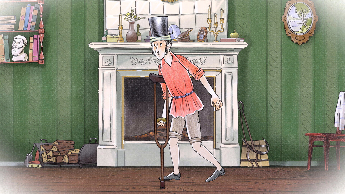 Кадр из мультфильма «Пушкин и... Михайловское. Начало», 2024 год, режиссер Екатерина Гаврюшкина