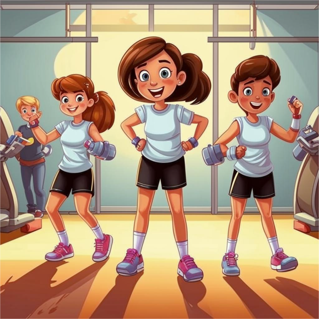 Так нейросеть Fusion Brain видит школьников в спортивных костюмах.