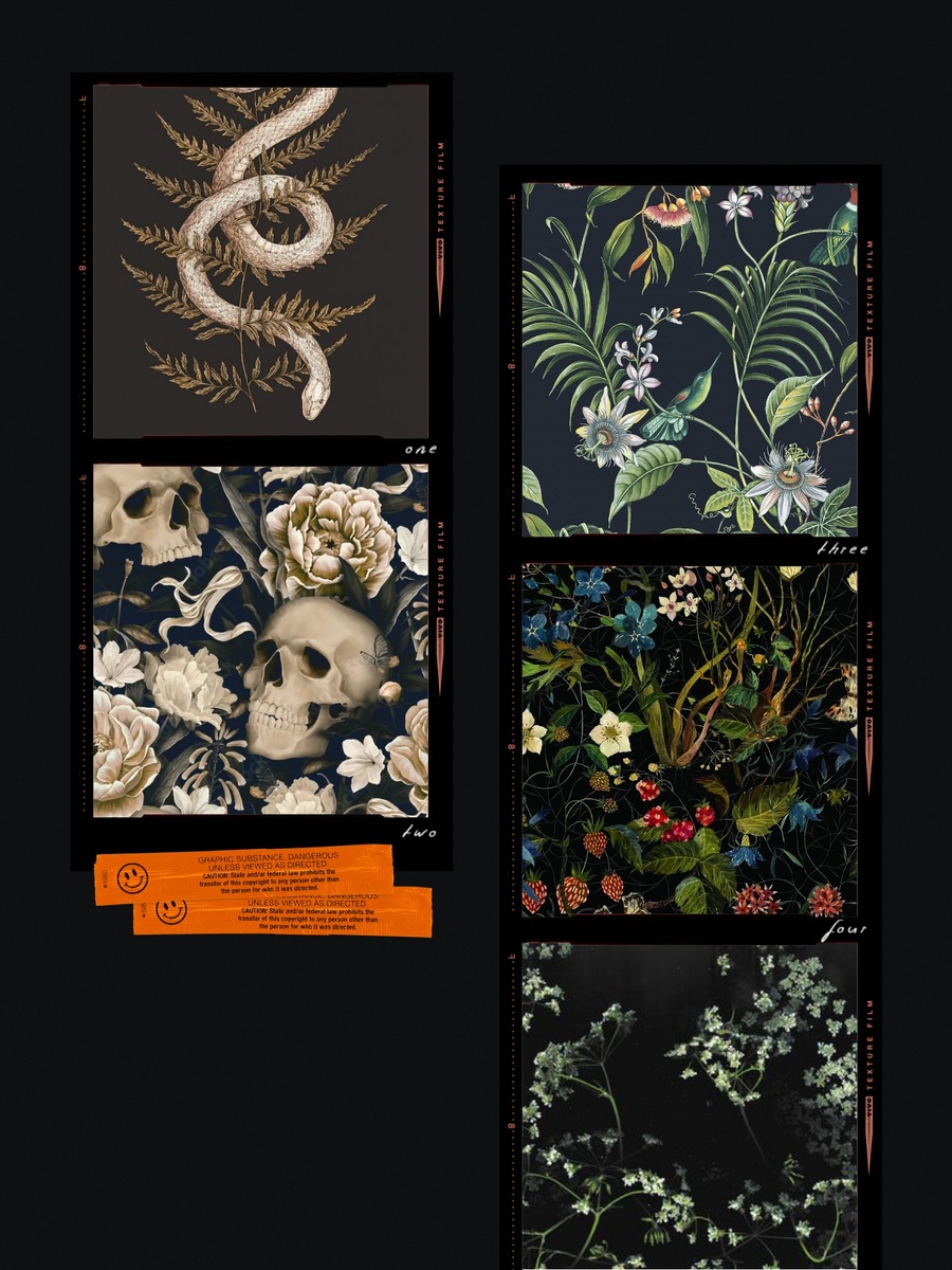 dark botanical — это стиль, который использует тёмные и мрачные цвета для создания ощущения таинственности и мистики. В сочетании с ботаническими элементами, такими как листья, цветы и деревья, этот стиль может создавать изображения, которые выглядят как иллюстрации к книгам ужасов или фантастическим романам.
