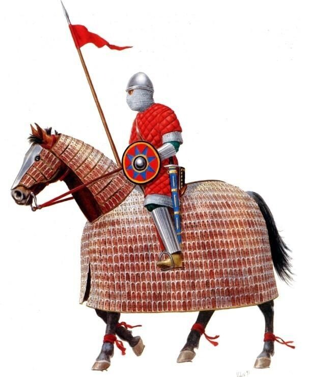 Византийский катафракт 10 века.