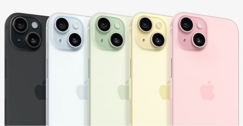Палитра цветов iPhone 15, есть из чего выбрать