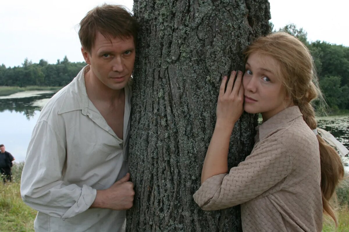 С Евгением Мироновым в сериале "Апостол" 