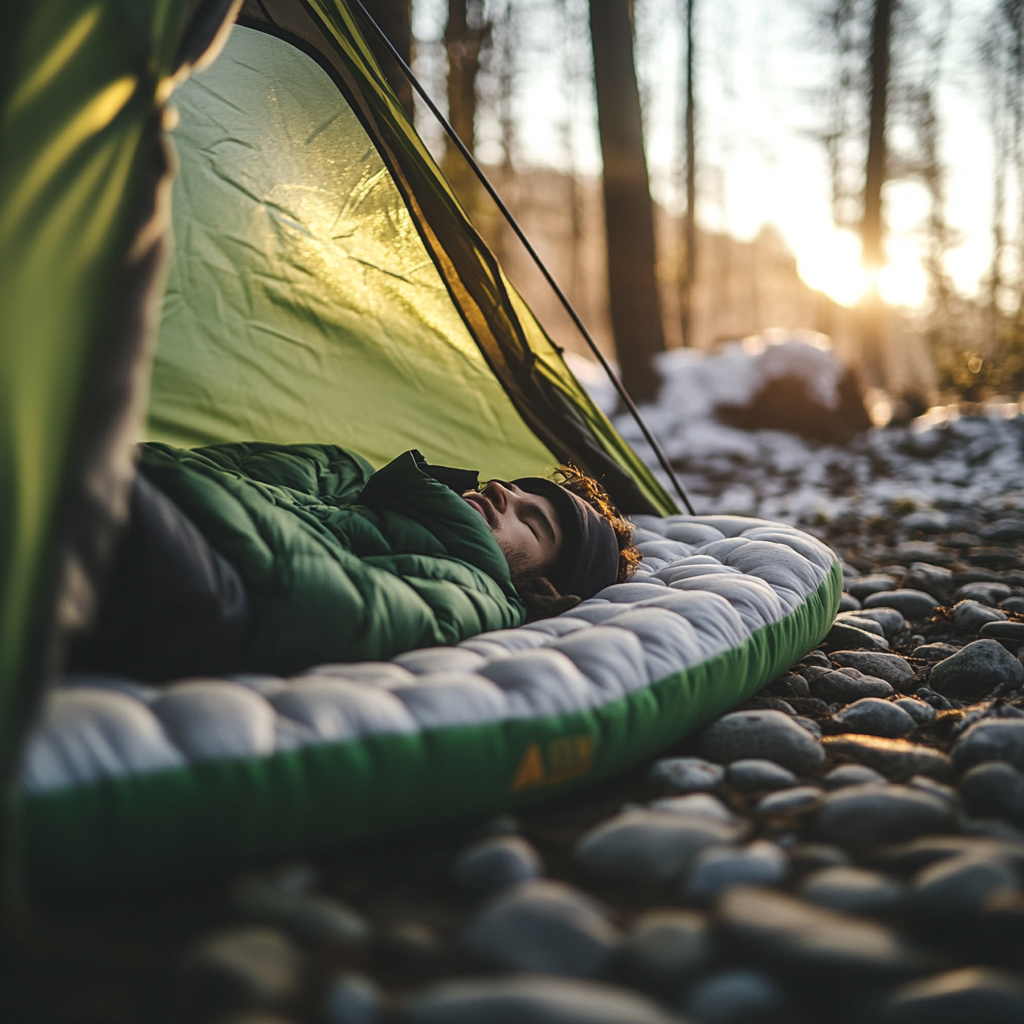 Весенний поход с палаткой и матрасом CampingTown