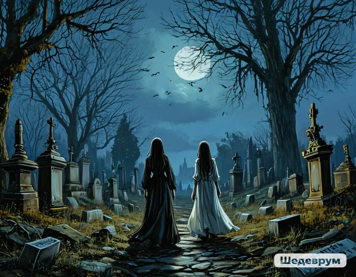 Две подруги - привидения