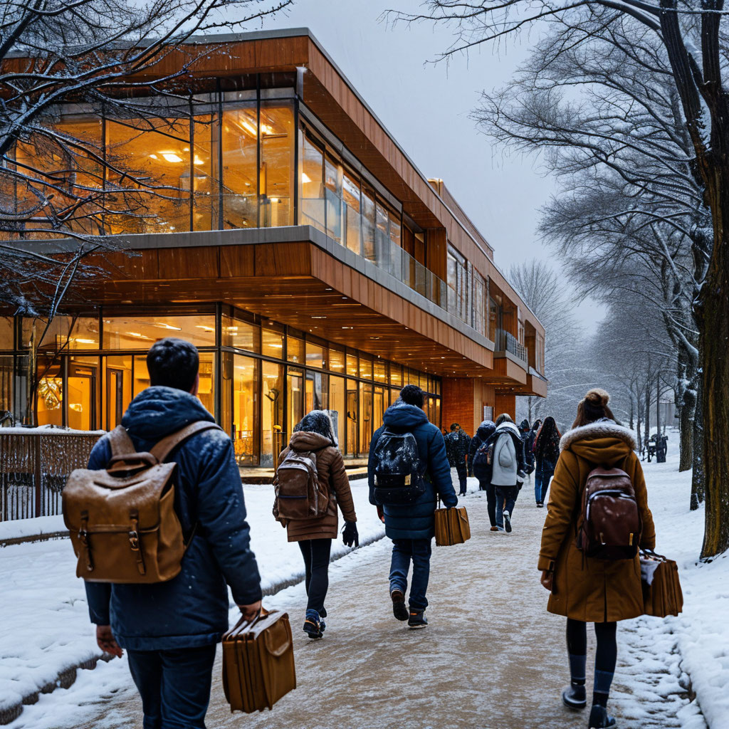 Дети идут в школу Шедеврум помог сгенерировать картинку