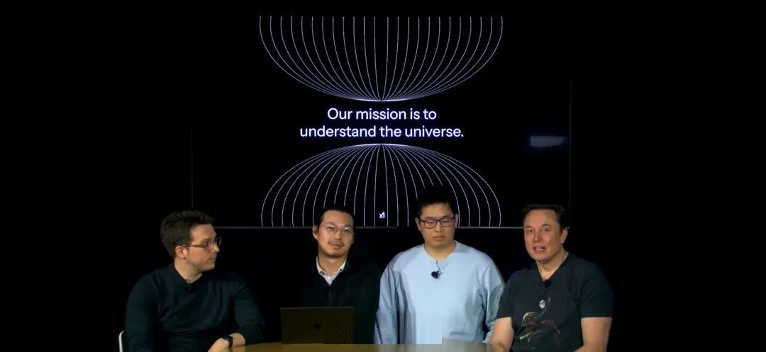 На пресс-конференции Grok 3 У Юхуай (справа) и Джимми Ба привлекли наибольшее внимание в социальных сетях