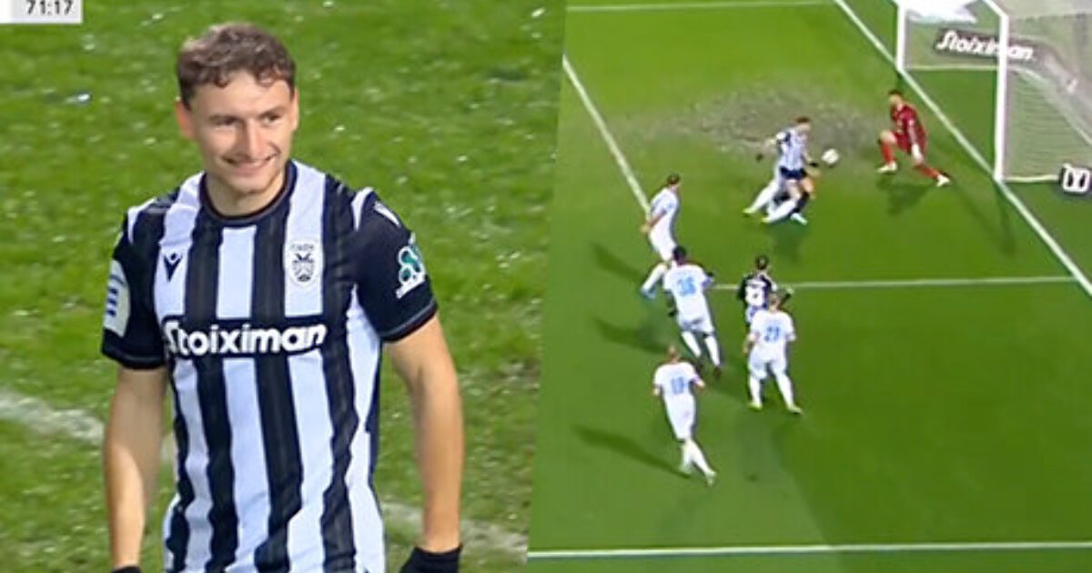 Федор Чалов  забивает гол пяткой...