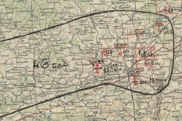 Карта аэродромной сети 46-й смешанной авиадивизии