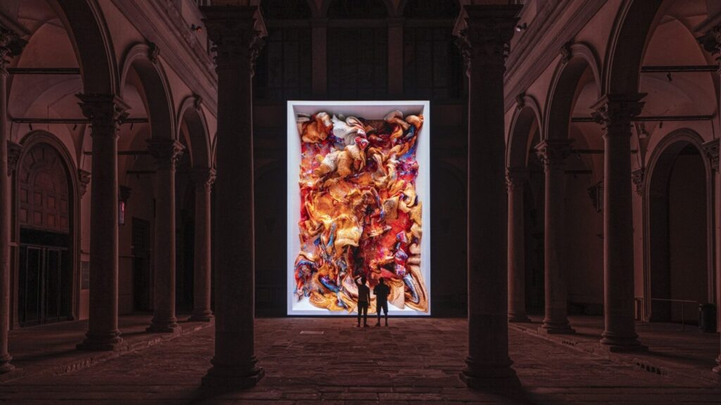 Рефик Анадоль «Renaissance Dreams — Palazzo Strozzi», 2022 © Refik Anadol Studio