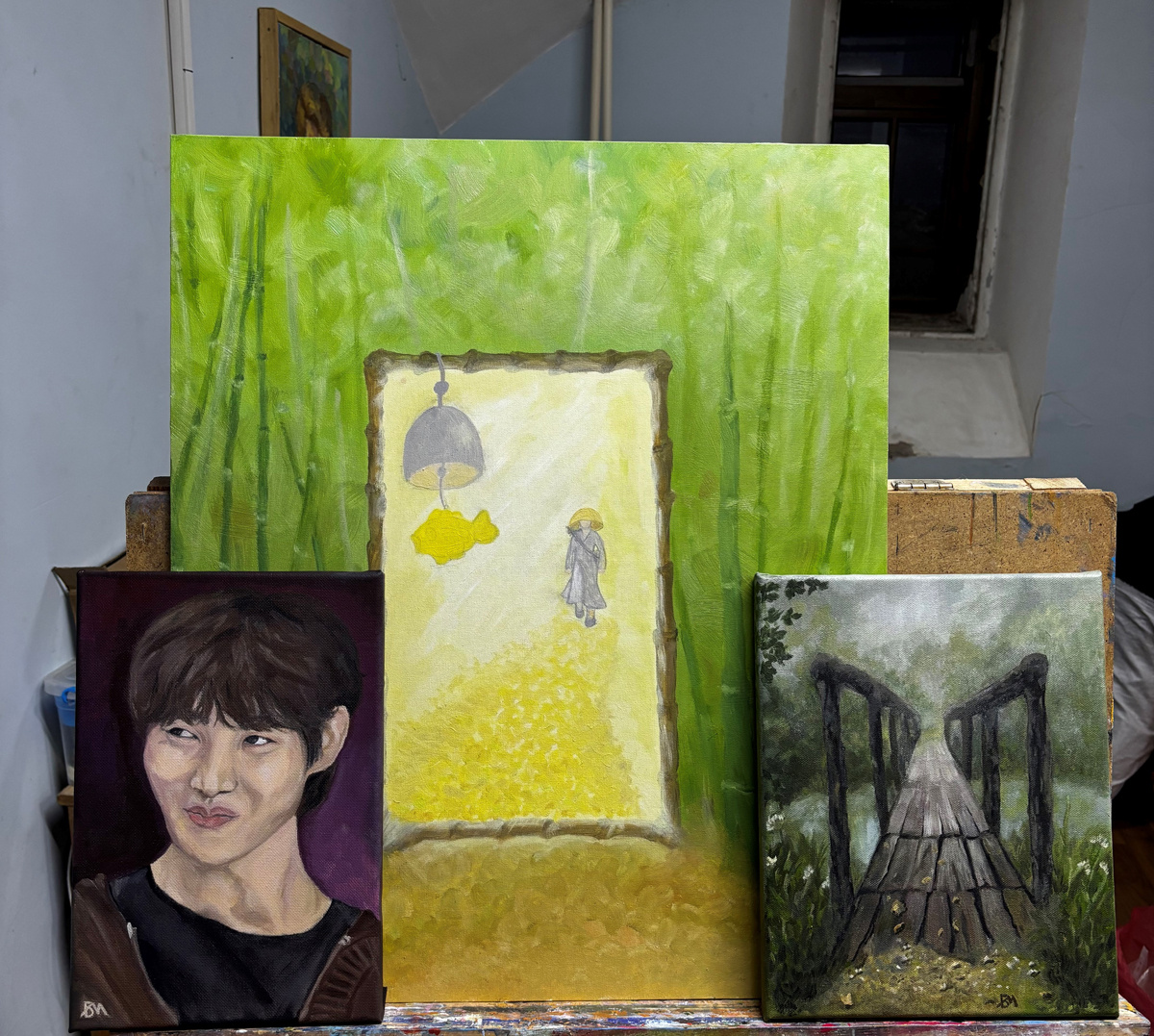 В полотнах Марии красной нитью ведутся азиатские мотивы