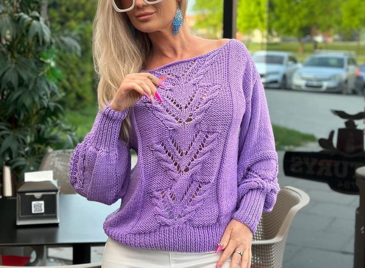 Сиреневый цвет: эффект нежности в вязании + 15 вариантов готовых описаний