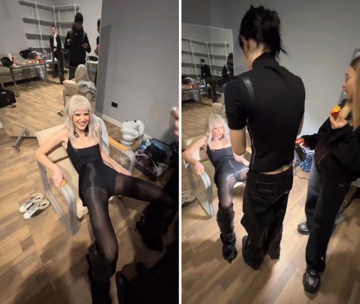 Исправлять положение Глюкозе помогали всей командой. Фото: социальные сети. 