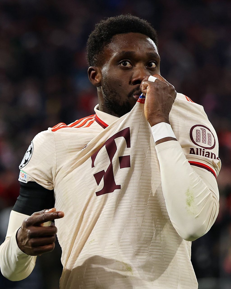 Альфонсо Дэвис. Источник фото: официальный аккаунт «Баварии» в «Х».