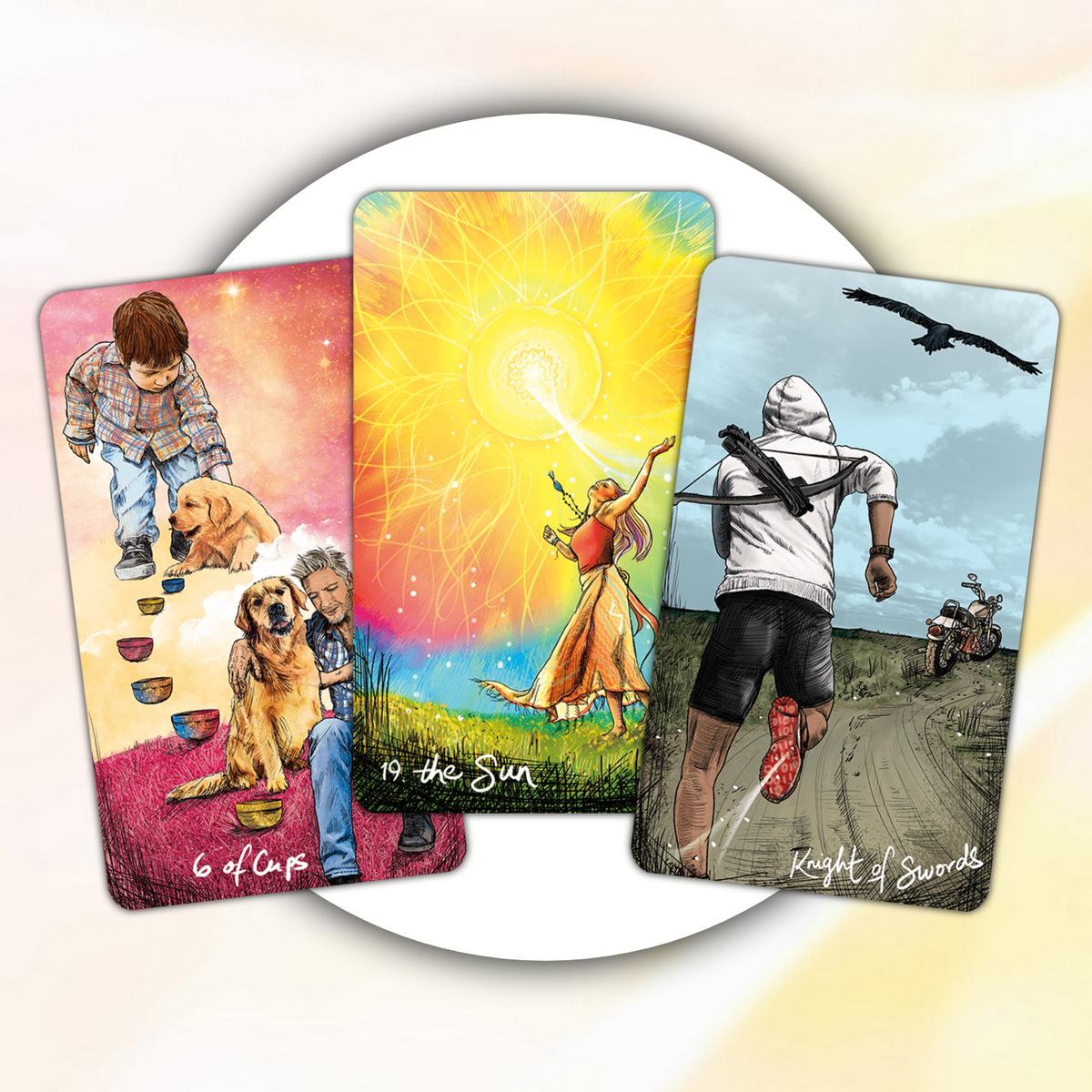 Для иллюстрации расклада я использую репродукции колоды Таро Светлого Провидца 