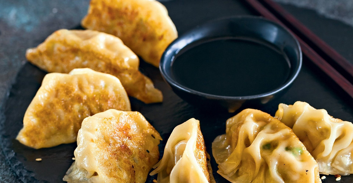 Гёдза с креветками