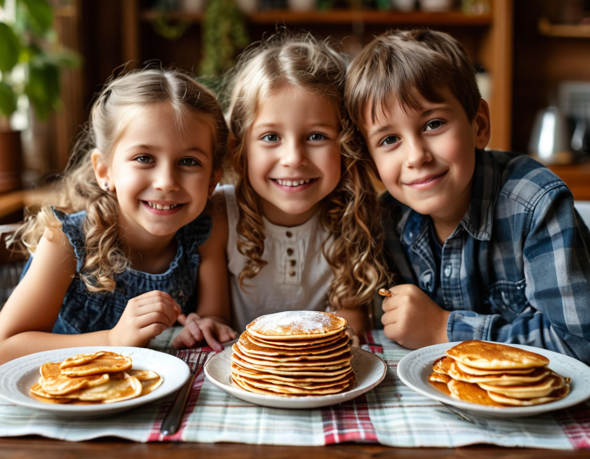 Дети и блины