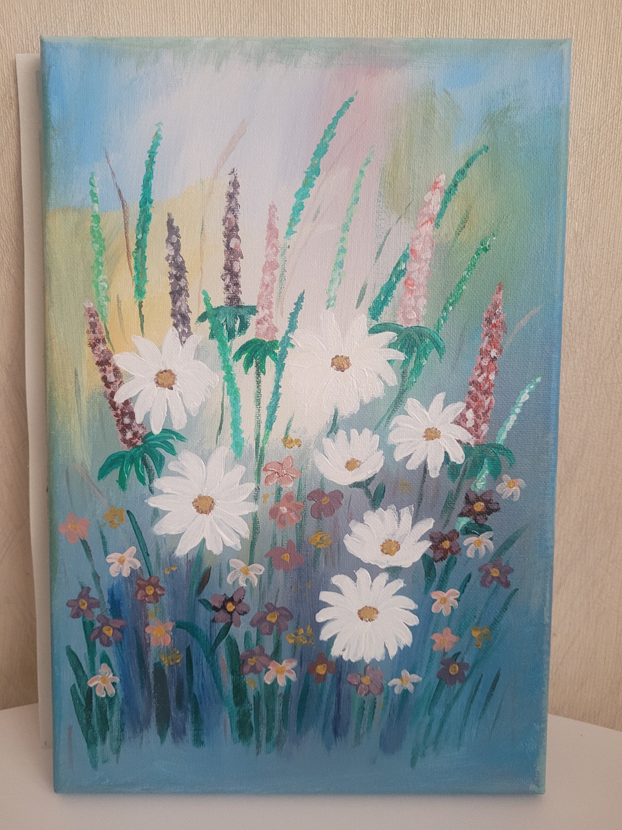 Первая работа с акрилом. 