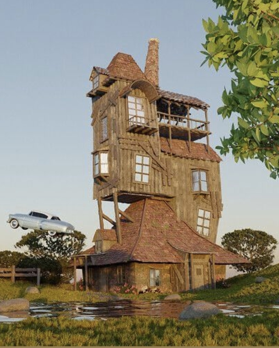 Дом Уизли, фото из открытого и точника.