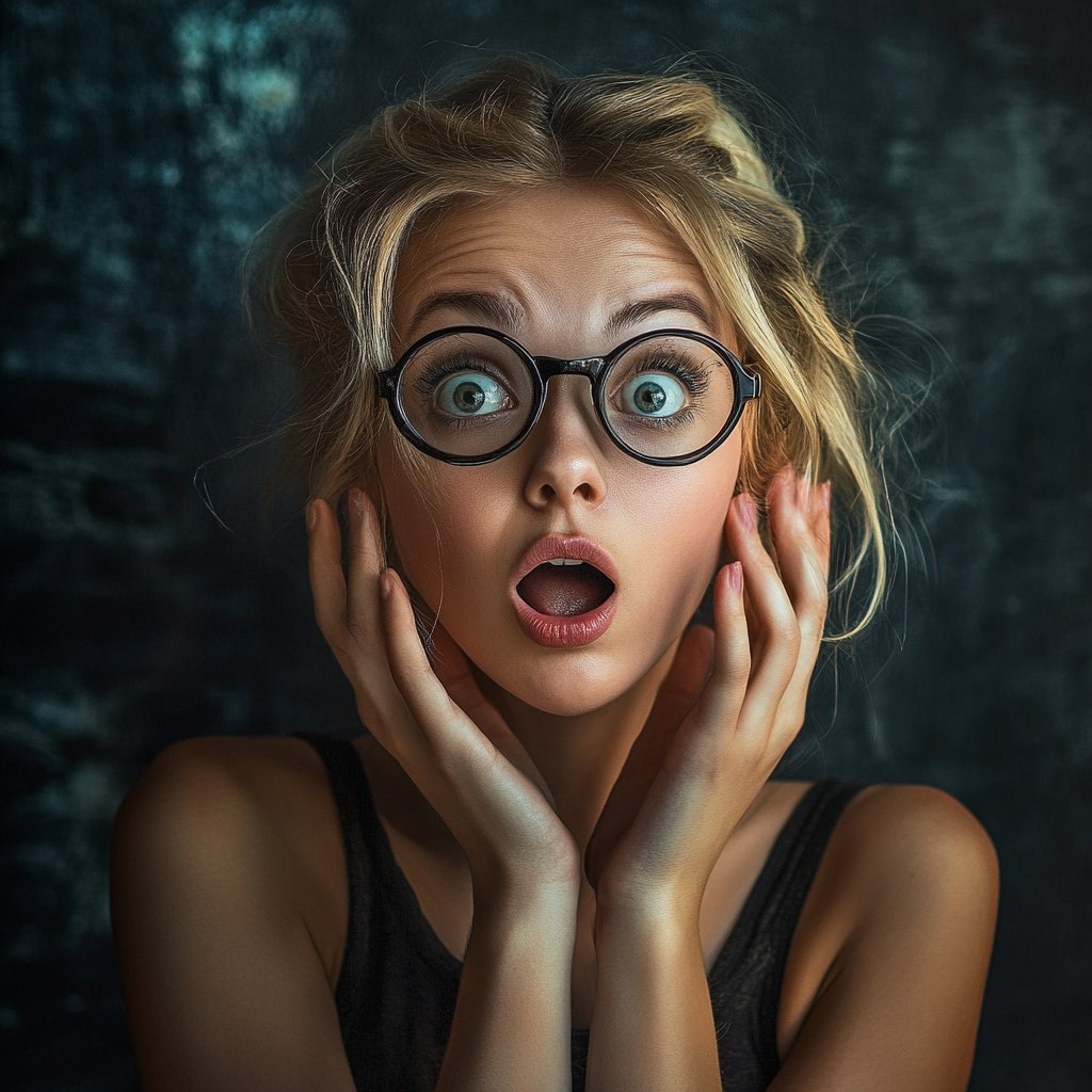 Удивление, по мнению ИИ, выглядит именно так