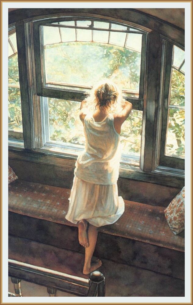 КАРТИНА ХУДОЖНИКА СТИВА ХЭНКСА / STEVE HANKS / ВОСКРЕСНЫЙ ДЕНЬ