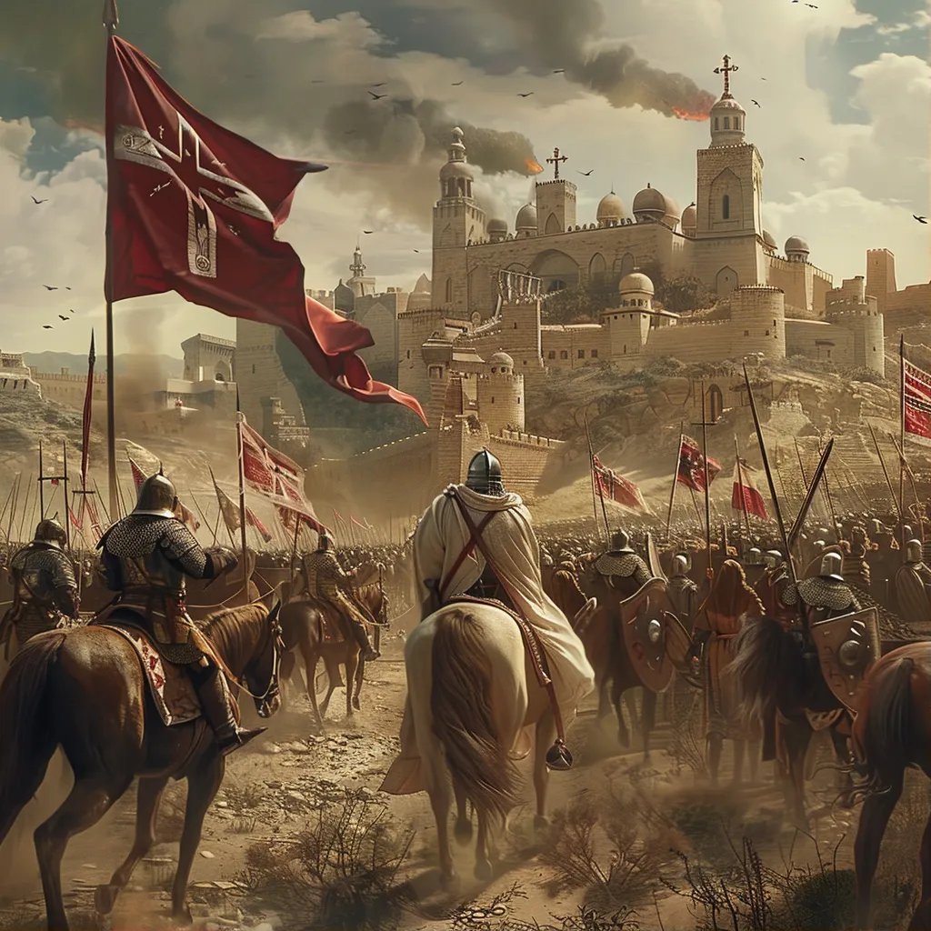 Крестоносцы у стен Никеи. Впереди их ожидало горькое разочарование.