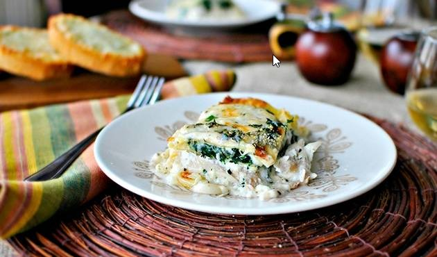 Запеканка из листов лазаньи с творогом