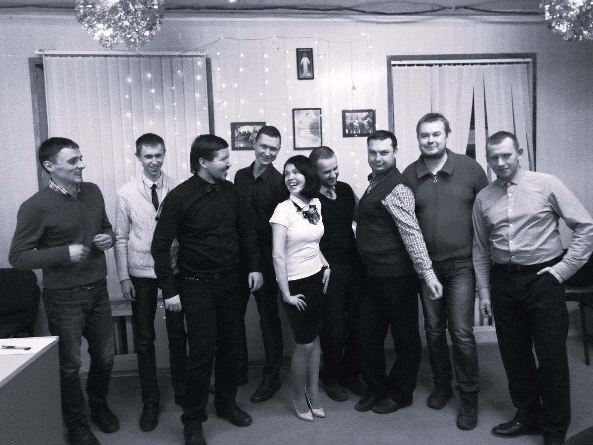 Семинар по стилю для мужчин. Общее фото в конце семинара