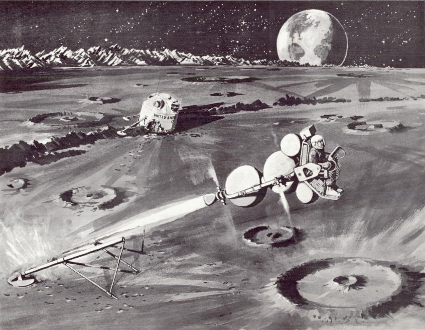 Концепт устройства для спасения с Луны, предложенный компанией General Dynamics в 1964 году. 