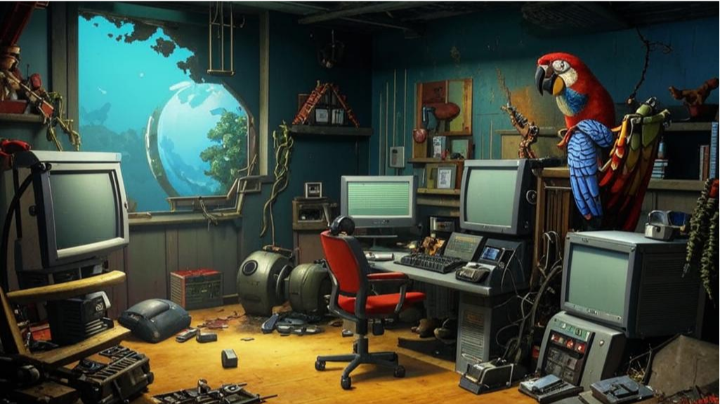 Среда обитания изобретателя-любителя (источник: ИИ Fusion Brain )