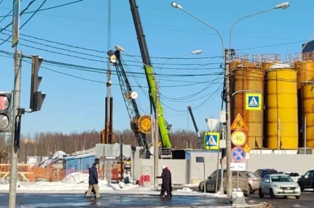    В Северной столице продолжается строительство станции «Богатырская»