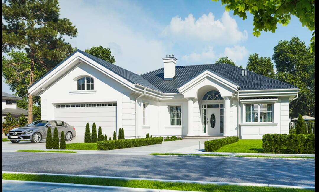 Одноэтажный дом проект BELSPEC 