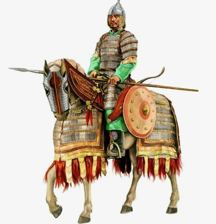 Монгольский воин 12 века.