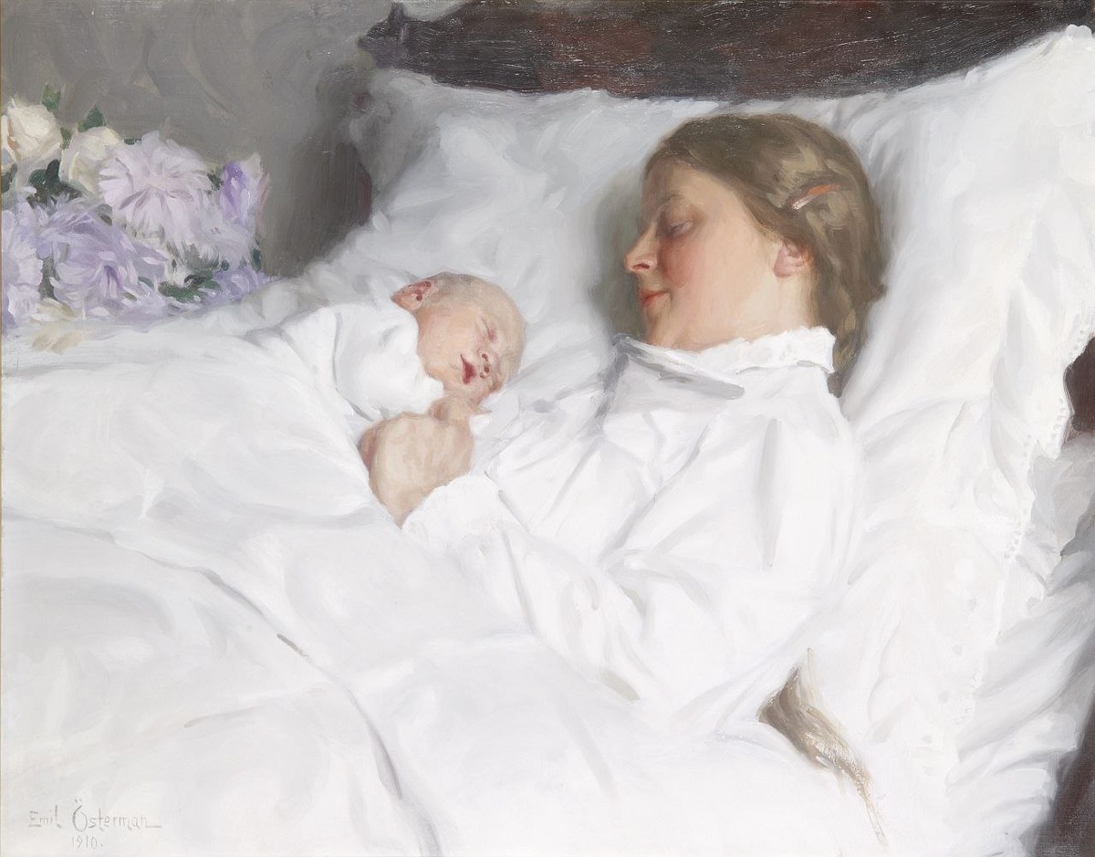 Мать и дитя. Карл Эмиль Остерман.