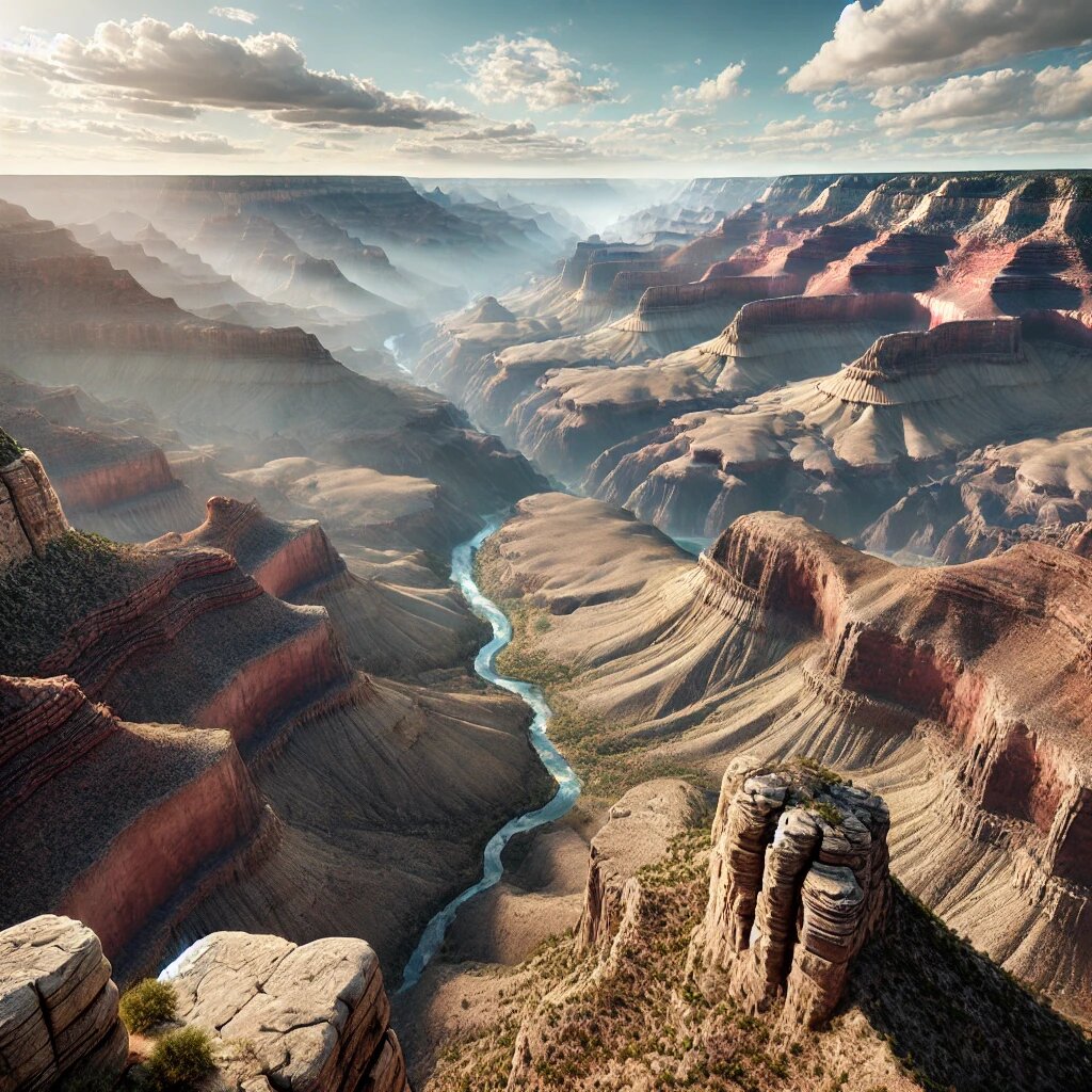 Вид на Гранд-Каньон с одной из смотровых площадок