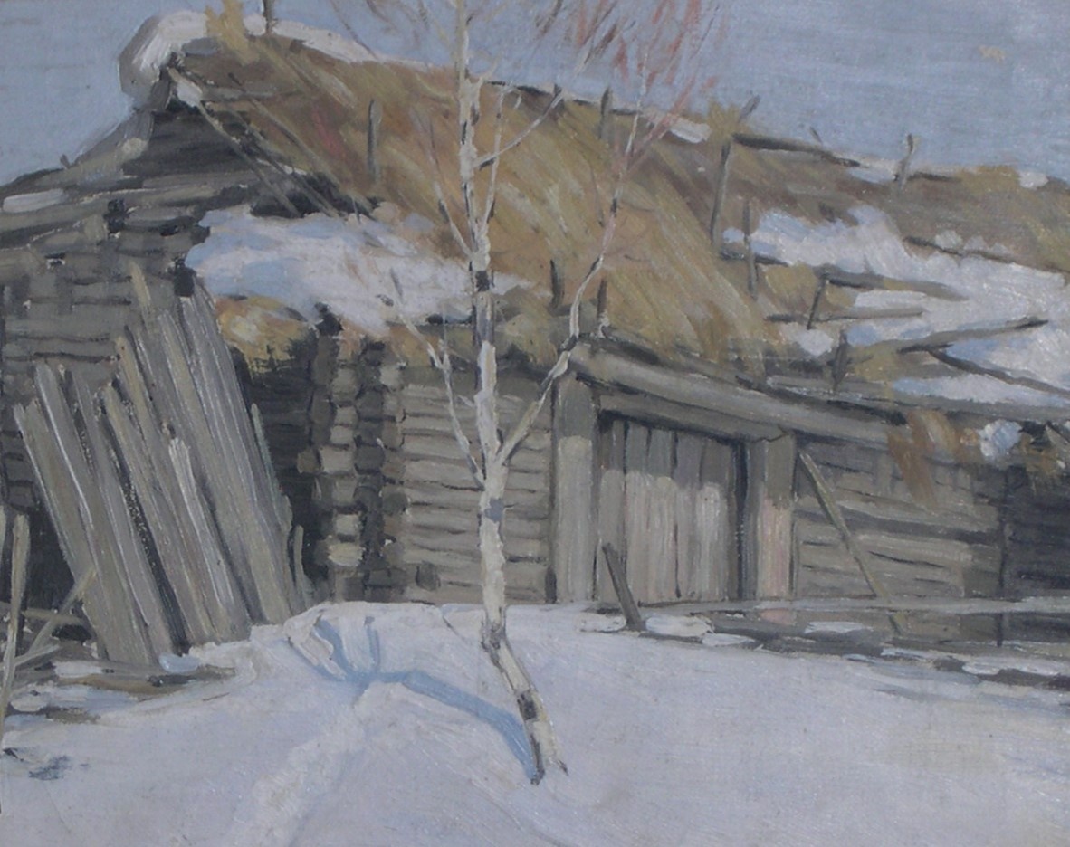 М.М.Гужавин. На задворках. Сарай. 1900—1910. Новочеркасский музей истории донского казачества.