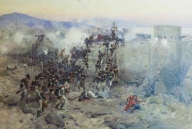 Взятие крепости русскими /картинка из доступного фонда Яндекс.Картинки/