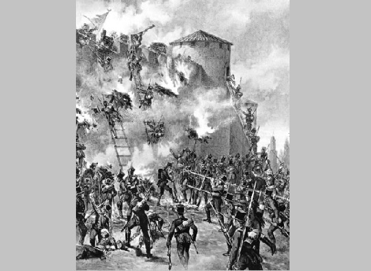 Взятие крепости русскими воинами /за год до описанных в статье событий/