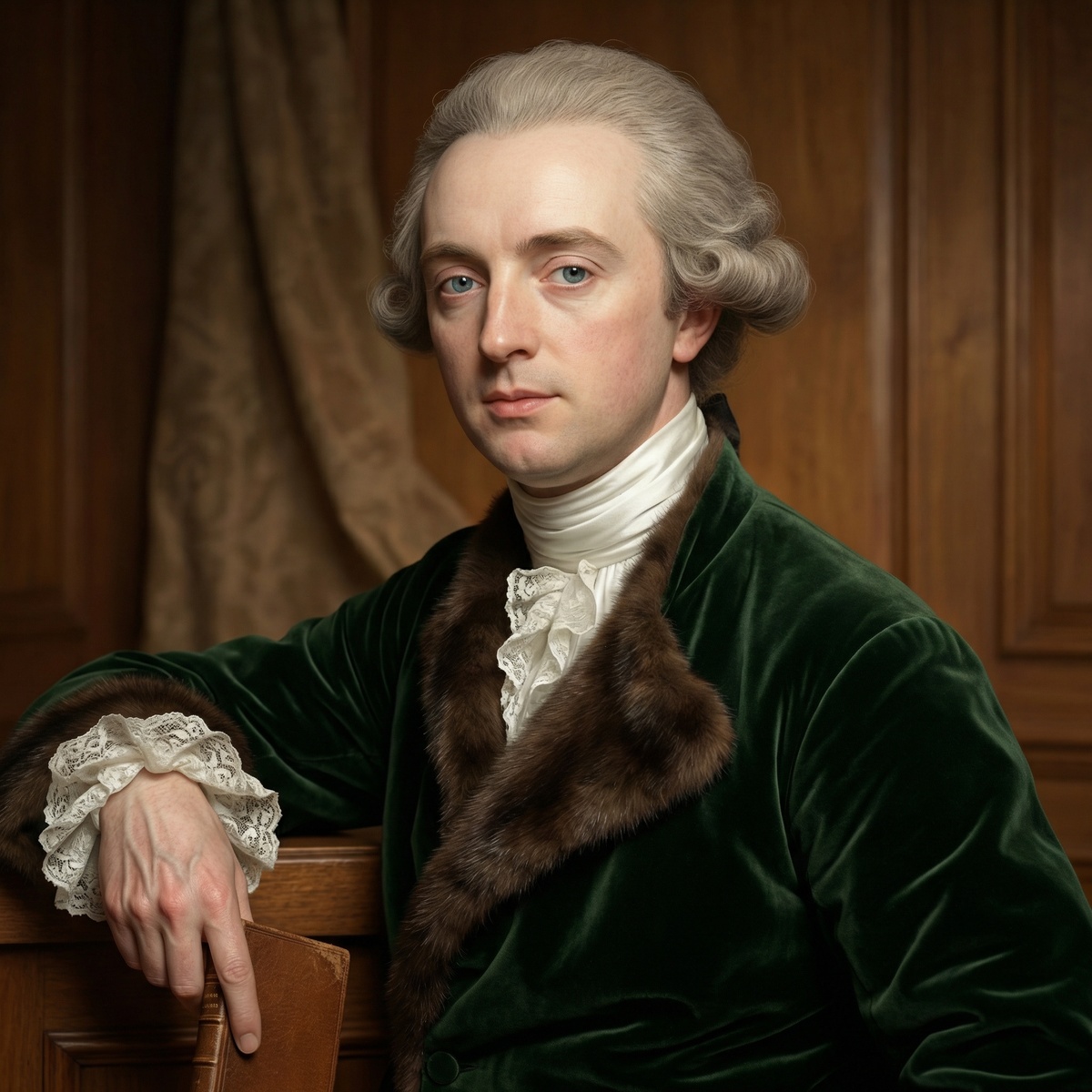 Уильям Джонс. Иногда его путают с его отцом, которого тоже звали Уильямом Джонсом. Отец был известным математиком.