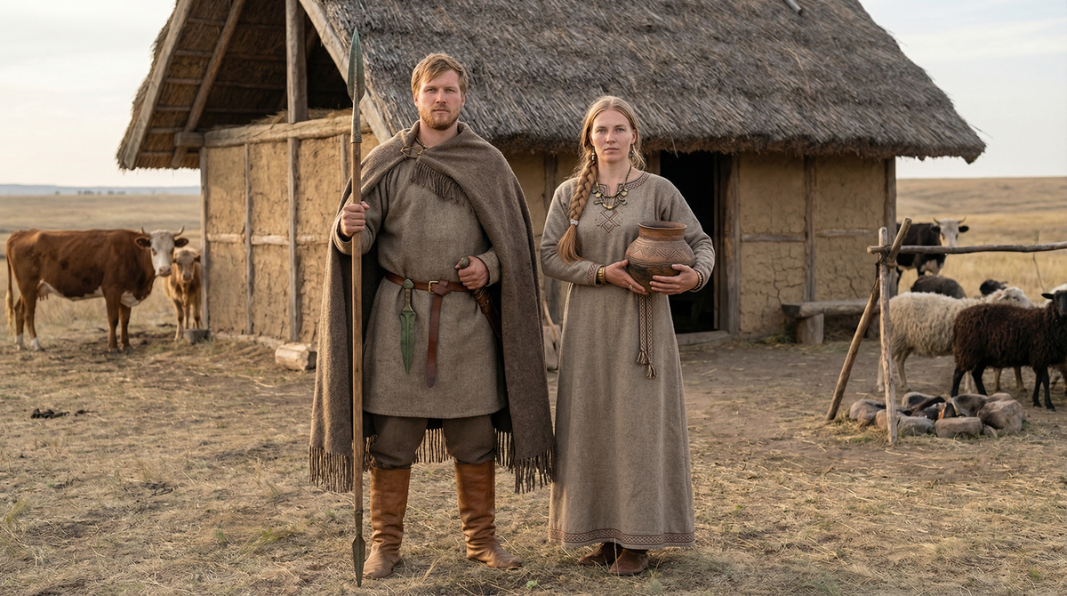 Древние арии изначально сформировались как общность на Урале. Современная фото реконструкция