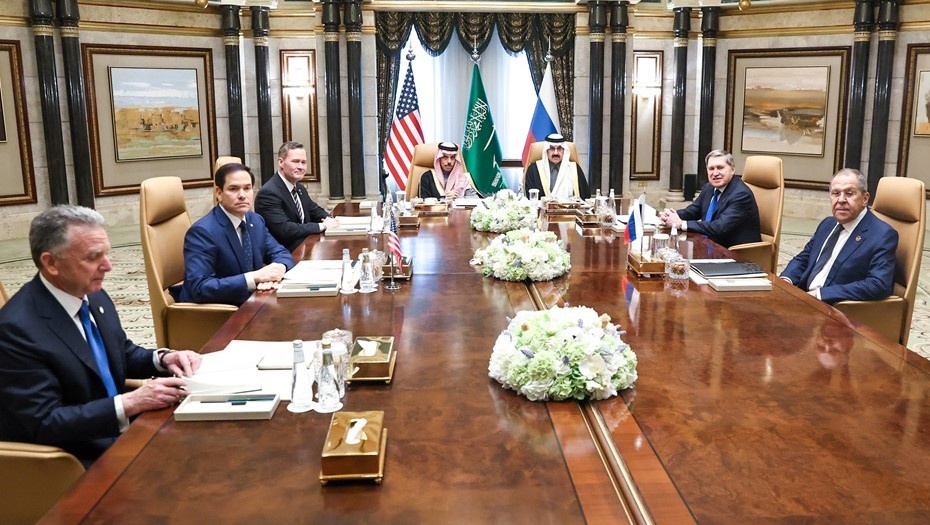    Российско-американские переговоры в Эр-Рияде, февраль 2025 года. Автор фото: Пресс-служба МИД РФ / ТАСС