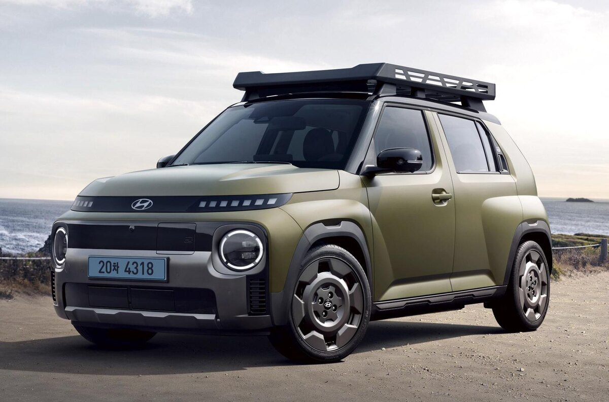 Hyundai Casper Electric Cross 3,6-метровый электрический кроссовер, «внедорожная» версия для корейского рынка.