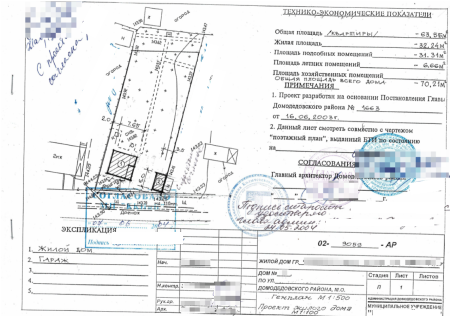 Пример выкопировки из генплана для участка ИЖС/ЛПХ