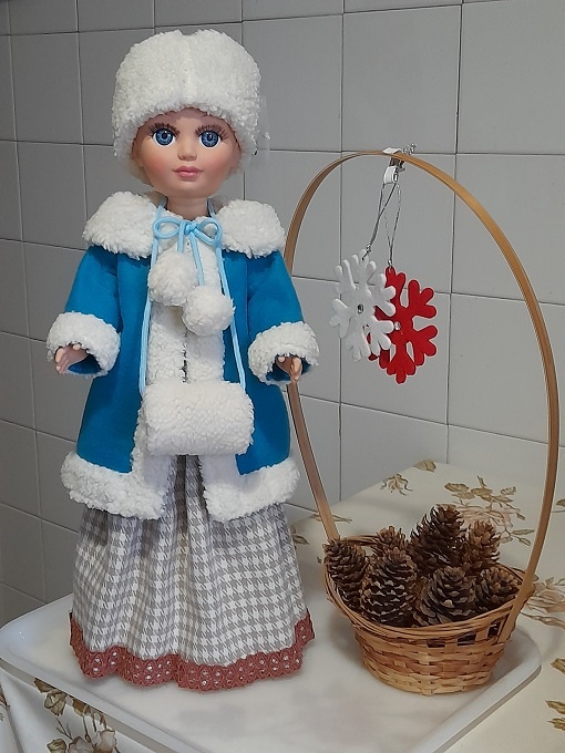 Кукла Анастасия в образе Снегурочки из пьесы-сказки А.Н. Островского "Снегурочка". Февраль, 2025.