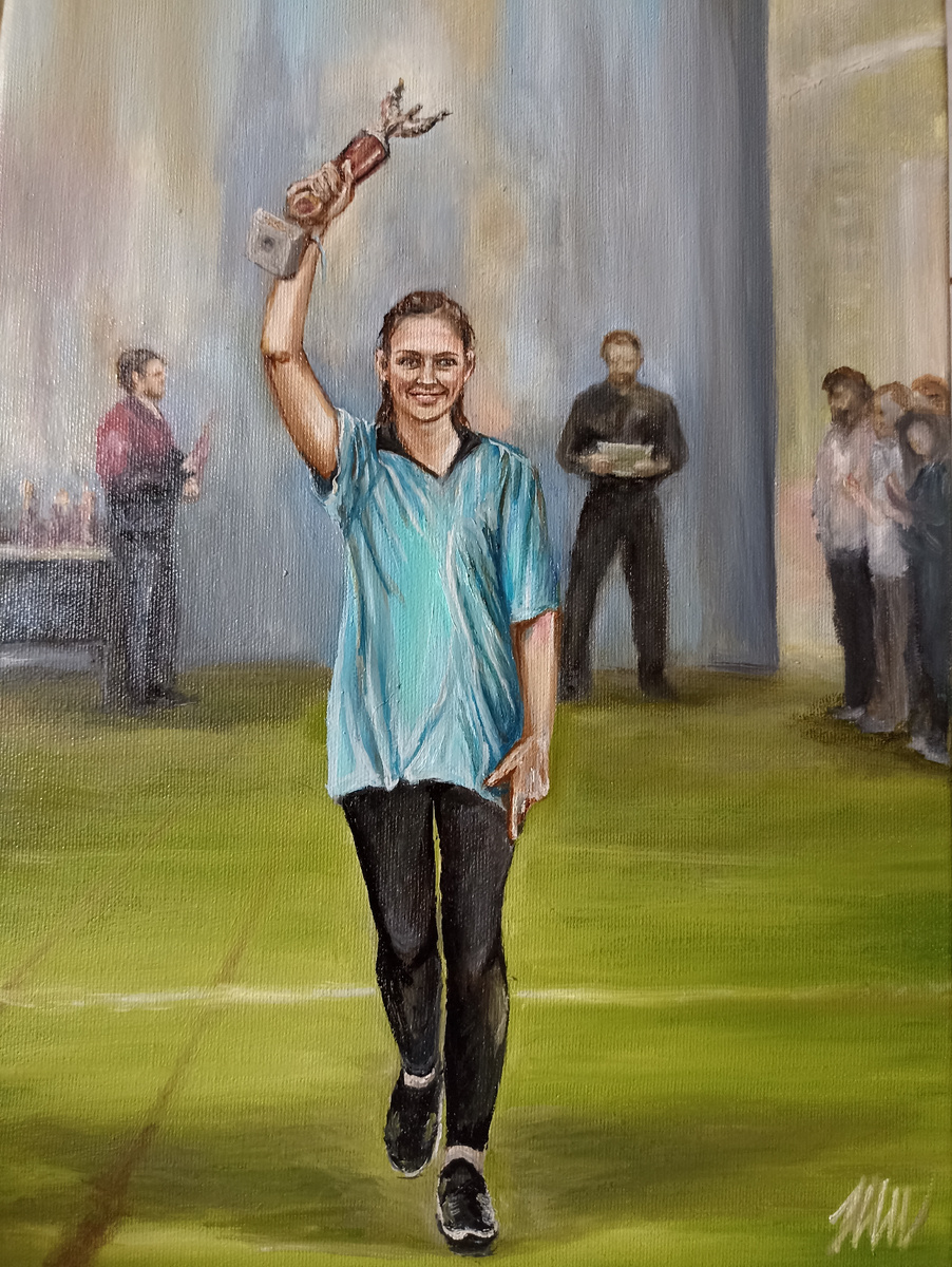 "Победа", Н. Швецова, масло/холст, 30*40 см