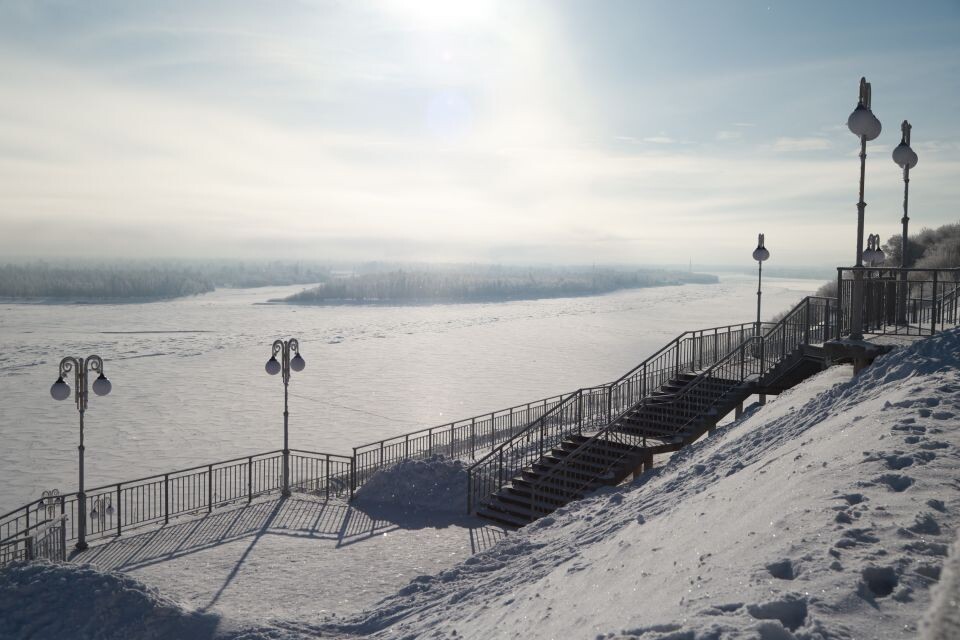    Барнаул. Зима. Иней. Источник: Олег Укладов