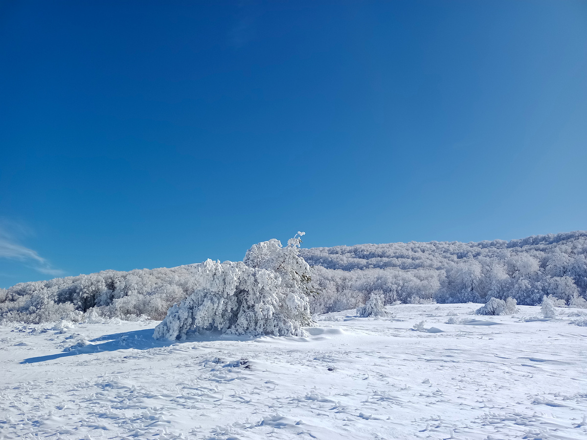 Плато Караби зимой